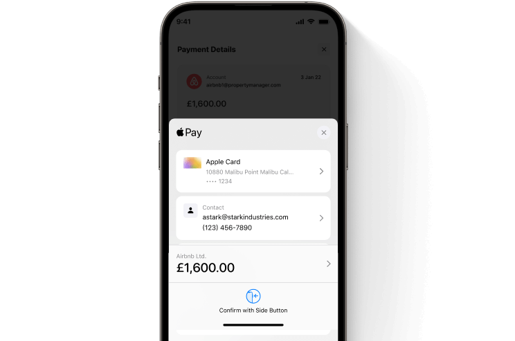 1-click Payments with face ID